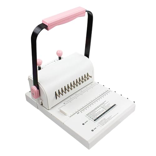 Machine à relier les livres à bobines spirale et fils avec broches d'alignement pour cahier