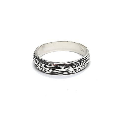 Bague en argent 925 véritable : l'anneau 6mm parfait pour le quotidien