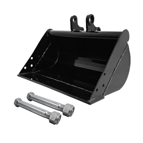500mm Flat Bucket Accessories Toothless Bucket Compatible with 0.8-1.5 Tons of Small Excavators Used to Load Sand Soil Clean Ditches