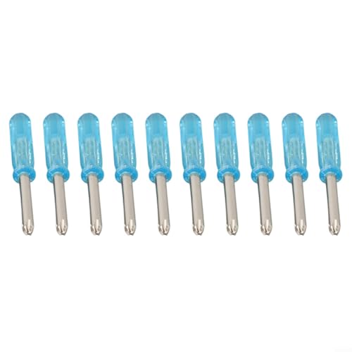 Juego de mini destornilladores de 10 piezas con puntas ranuradas y cruzadas para Xbox 360, portátil, herramientas de reparación de teléfonos móviles, kit de desmontaje de acero inoxidable de 1.5/2.0 Juego de mini destornilladores de 10 piezas con puntas ranuradas y cruzadas para Xbox 360, portátil, herramientas de reparación de teléfonos móviles, kit de desmontaje de acero inoxidable de 1.5/2.0