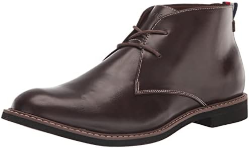 Tommy Hilfiger Men's Gervis Chukka Boot, Dark Brown, 9.5