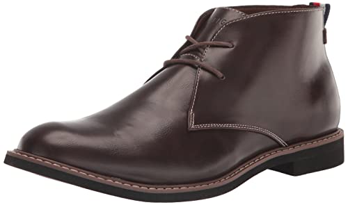 Tommy Hilfiger Men's Gervis Chukka Boot, Dark Brown, 9.5 #TOP7