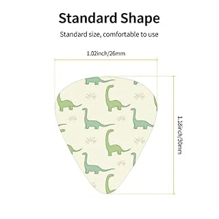 Ensemble de 12 médiators de guitare dinosaure pour guitare acoustique, guitare électrique, contrebasse, ukulélé - Les Beatles, Paul McCartney, John Lennon, RIngo Starr, George Harrison Ensemble de 12 médiators de guitare dinosaure pour guitare acoustique, guitare électrique, contrebasse, ukulélé – Image 4