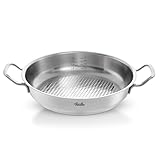 フィスラー (Fissler) 両手鍋 28cm オリジナル プロフィ コレクション サーブパン ガス火/IH対応 ドイツ製 【日本正規販売品】 084-388-28-100 シルバー