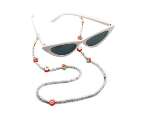Collier enfant et chaine de lunettes howlite idéal pour l'école et les sorties