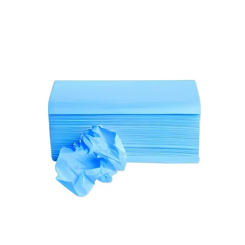 Toalla Secamanos Azul 22,56 x 21 cm 2Hojas 20P x 150H Total: 3000 Unidades - Toallas Desechables, Papel Secamanos, Toallitas Biodegradables, Toallas Papel Secamanos, Papel Secamanos Zigzag