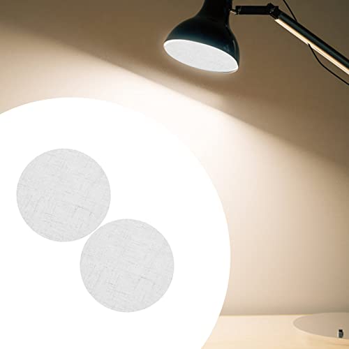 Image of 2pcs Lampshade Lamp Diffuser Round Lamp Shade Light Fixture Accessories Diffuser Light Shades Downlight Spotlight Shading Cover Fabric Led Baby