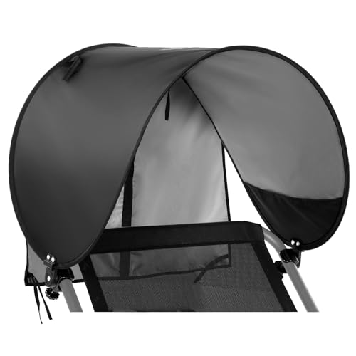 Sportneer Chair Sun Shade: UPF 50+ Universal Chair Canopy with Adjustable Angle & Back Flap Fits Most Beach Camping Lawn Fishing Chairs - Easy to Use Lightweight Size 45 x 22 1 Pack