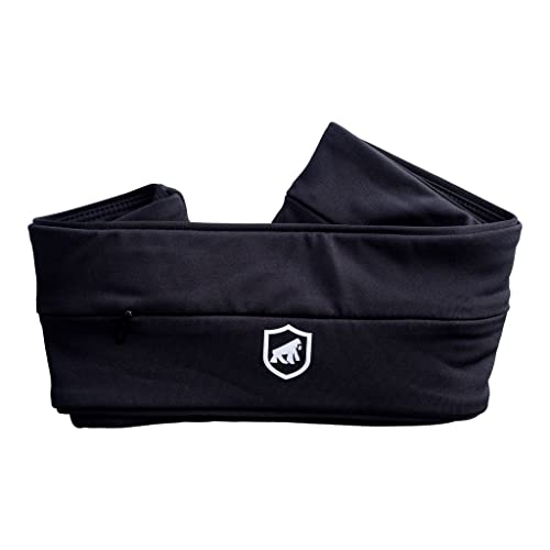 Gshield Cinto Unissex Porta Celular, Documentos e Objetos em Elastano para Corrida, Academia, Caminhada e Outros Esportes, Atomic Preto (Tamanho G)