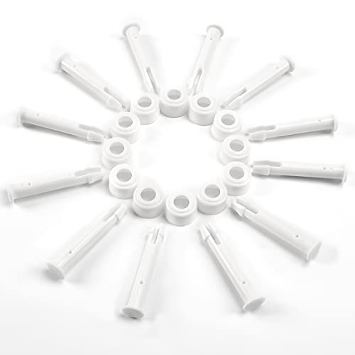 KATELUO 12 Pièces Goupille en Plastique,Pièces Détachées Piscine Intex,Goupille en Plastique Piscine,pour la Plupart des Piscines à Cadre - Piscine Rectangulaire/Ronde (5,5 cm / 2,17 Pouces)