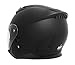 Motorcycle Open Face Helmet YEMA YM-637 DOT Approved 3/4 Half Helmet with Sun Visor for Adult Men Women - Matte Black,XX-Large