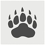 Grizzly Bear Claw Paw Wall Cookie DIY Craft Reusable Stencil - 3.5 Inch