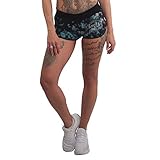Yakuza Damen Petals Sweat Shorts, Schwarz, S