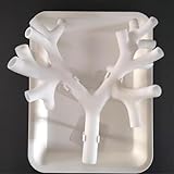 Bronchoscopy Training Model, Resin Bronchoscope Bronchial Tree Anatomy Model Fiber Bronchial Set Medical Gift, for Doctor Teaching Medical School Nursing Learning.(Level 3 White)