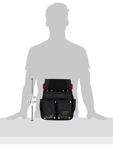 Amazon | ネクサス 仮枠釘袋 Wポケット 忍者タイプNXLT-06BK | 腰袋・釘袋