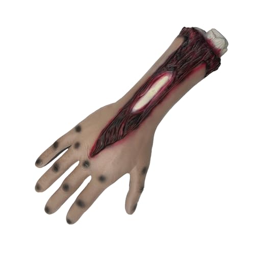 pumpumlia - Espuma de látex sintética realista en forma de mano para decoración de vacaciones espeluznantes producciones de películas y exhibiciones de casa de Halloween