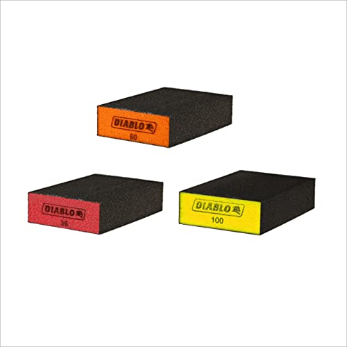 Diablo Blocks Flat AST lot de 3 cales de mise à niveau multicolore Freud