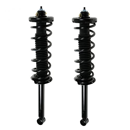 Image of TRQ Rear Driver and Passenger Side Strut and Spring Assembly Set Loaded | For 03-07 Honda Accord 04-08 Acura TL