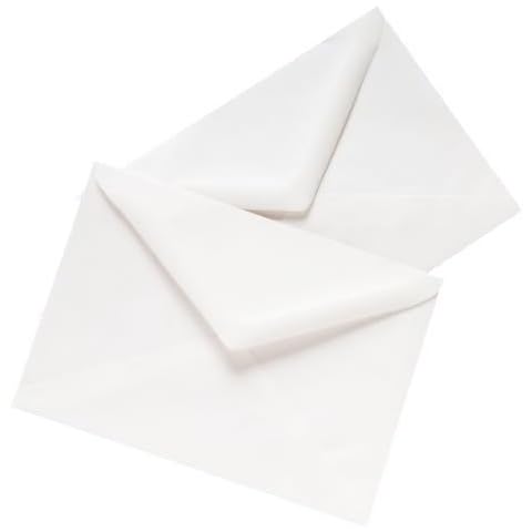 100 C7 White Envelopes for Greetings Cards 113mm x 82mm Free Post - 100gsm Premium Thickness Cover