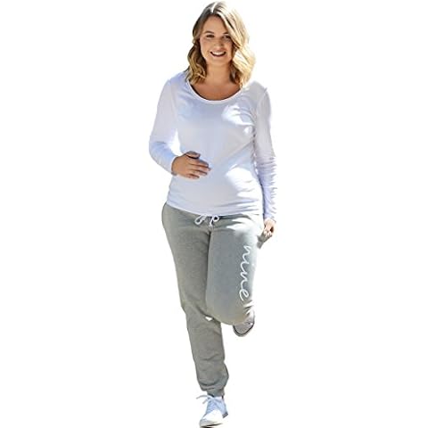 Elizabeth Brown Maternity Women's Maternity Jogging Bottom Trousers Grey (8 Regular) Cover