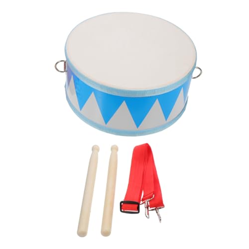 SOPOTUTU Instrumento de Percusión Educativo Tambor Infantil Doble Cara Azul Juguete Seguro sin Bordes Afilados para Diseño y Práctico para Desarrollo Musical
