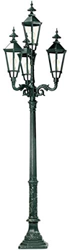 Casa Padrino baroque outdoor floor lamp 82 x 82 x H. 290 cm Outdoor Lighting, Color:green
