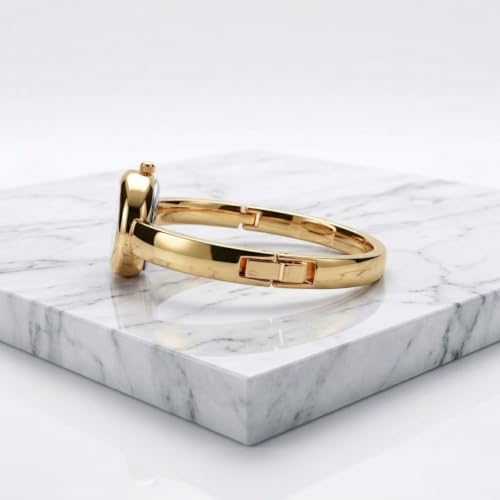 Image of WISEWALKER Women & Girls Premium Quality Oval Dial Bangle Bracelet Watch for Ladies Wrist Watch | Casual | Formal | Traveling | Party Watch for Women