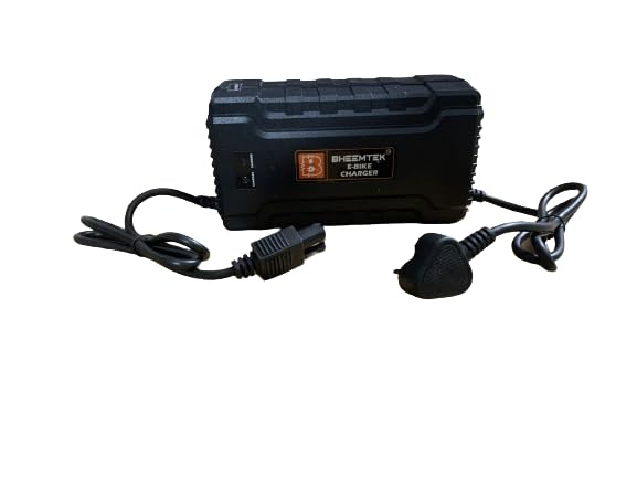 BHEEMTEK 51.2volts 8amp Charger Suitable for 51.2v Battery Pack Scooters with T Connector (3-pin) Connector 58.4 Cutoff