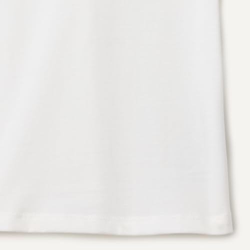 Amazon Essentials Camisetas de Manga Corta Niña, Blanco, 9 años