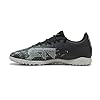 Puma, Men's, Future 8 Play Turf Trainer Soccer Cleats, Puma Black-Cool Light Gray-Fluo Green, 9.5