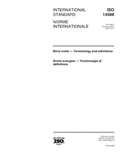 ISO 14588:2000, Blind rivets -- Terminology and definitions