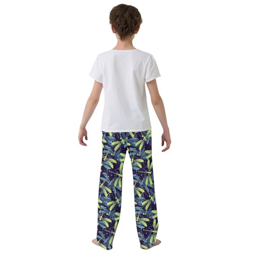 ZZKKO Dragonflies Funny Pattern Boys Pants for Kids Jogger Pants with Pockets S-XL3