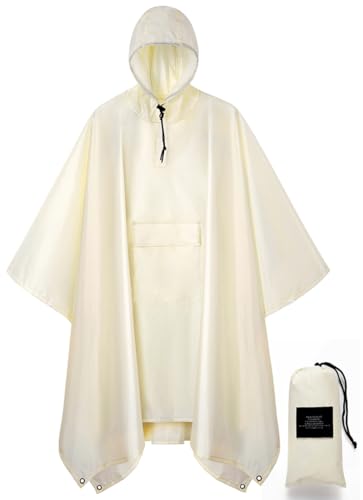 Image of salamra Hooded Rain Poncho Waterproof Raincoat Jacket for Men /Women /Adults with Pocket