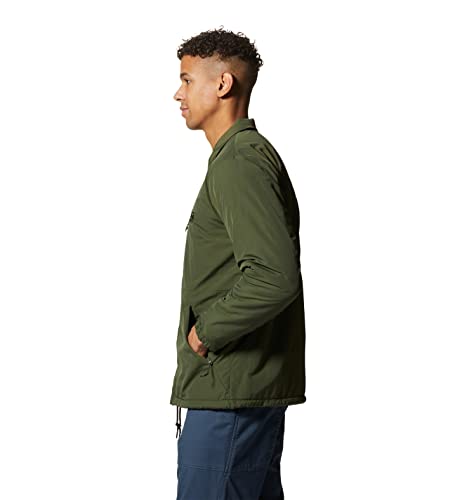 Image of Mountain Hardwear Men's HiCamp Shell Jacket for Hiking, Travel, Camping, and Everyday Wear