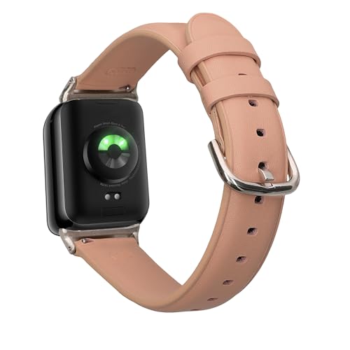 kwmobile Armband kompatibel mit Xiaomi Smart Band 8 Pro/Band 9 Pro/Redmi Watch 5 / Redmi Watch 4 - Echtleder Fitnesstracker Sportarmband Band