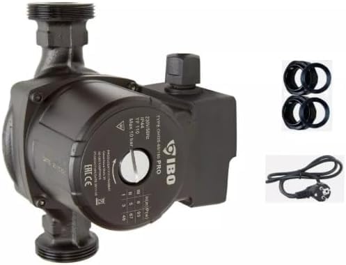 Umwälzpumpe Heizungspumpe IBO OHI PRO 32-60/180 Warmwasser + Pumpenverschraubung + Kabel