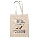 Planetee Sac Tote Bag teckel j'peux pas beige
