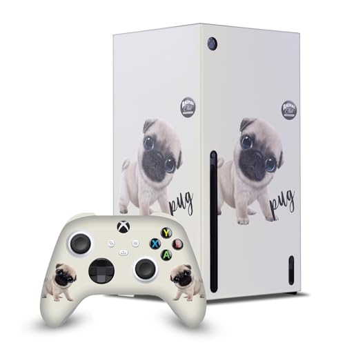 Skin manette Xbox Series X et console motif chien carlin