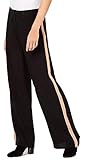 Eileen Fisher Womens Silk High-Waist Straight Leg Pants Black 14