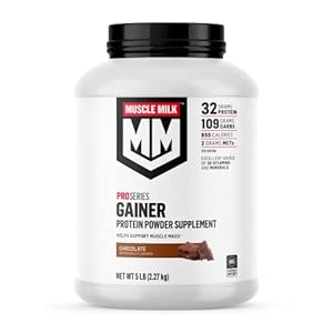 Muscle Milk Gainer Protein Powder, Chocolate, 32g Protein, 5 Pound