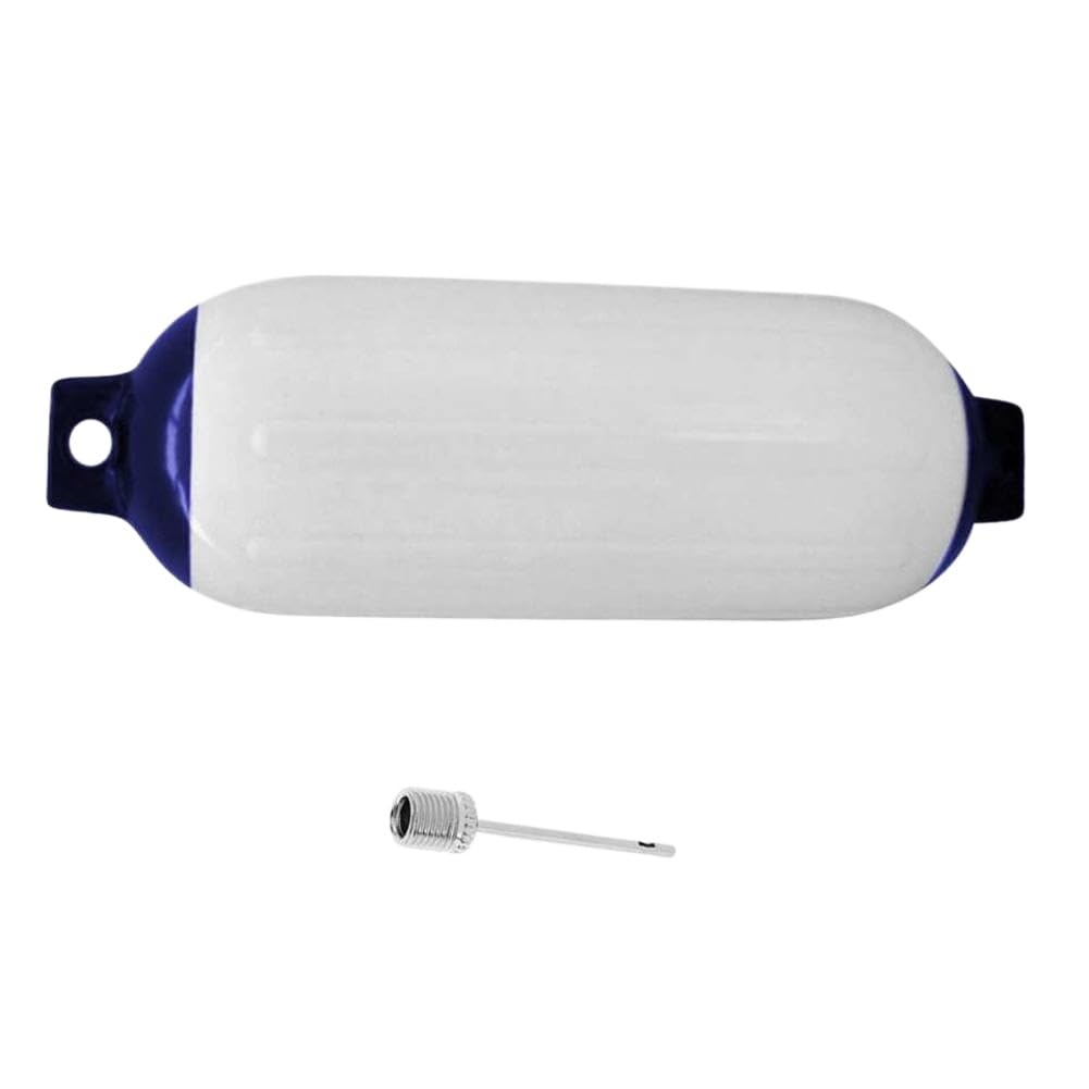Parafango per Barca Blu Bianco Accessorio Nautico in PVC Compatibile con la Protezione dell'ormeggio Portuale