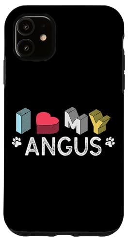 Angus �p�[�\�i���C�Y���ꂽ���̖��O Angus Pet Lover �X�}�z�P�[�X iPhone 11 �p
