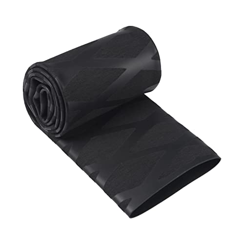 QUARKZMAN Guaina Termica 35mm Dia 55mm W 0.5m L 2:1 Termorestringenti Calore Retraibile Manicotto Guaina Tubo Non Scivolo Impermeabile per Asta Manico Impugnatura, Nero