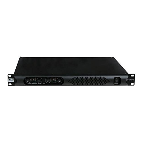 DAP-Audio Qi-4200 4-Kanal-Audioverstärker (4 Kanäle, D, 90 dB, 200 W, 120 W, 650 mV), Schwarz