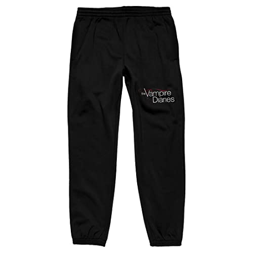 Bioworld The Vampire Diaries - Pantaloni Sportivi Uomo, Morbidi In Cotone, Nero, Con Coulisse - 3