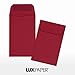 LUXPaper Coin Envelopes, Garnet, 2 1/4-Inch x 3 1/2-Inch, 50-Count