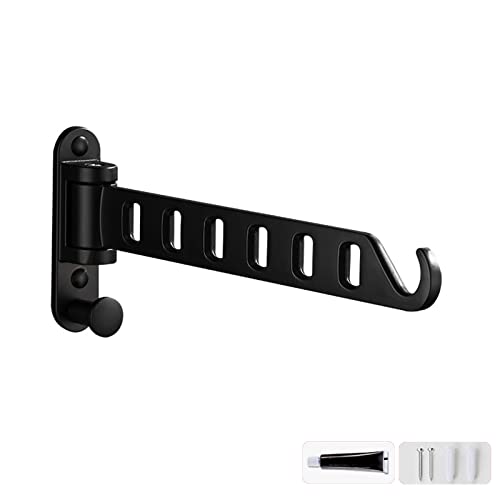 Wall Mounted Laundry Hanger Dryer Rack Folding Clothes Hanger Metal Storage Rack