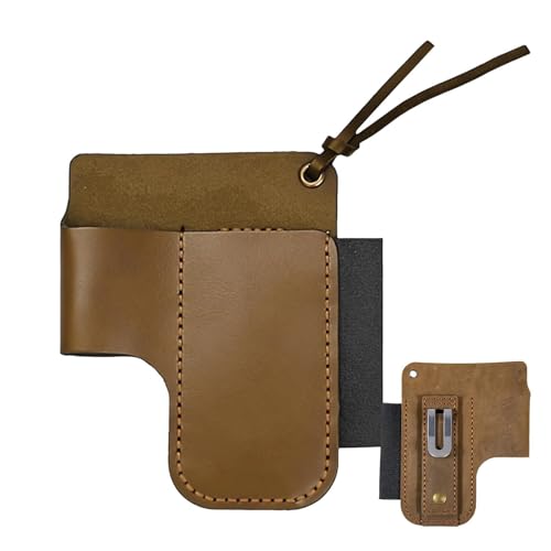 Pequeña bolsa de herramientas – Soporte retro de cuero multiusos, bolsa de herramientas | para cortador de linternas, plumas, plantación, cosecha, poda, mejoras del hogar, construcción, fontanero