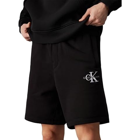 Calvin Klein Jeans Men's Sweat Shorts, Black Cover