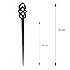 Island Piercings Haarnadel Haarstab Handarbeit aus Holz Keltisches Design HN306